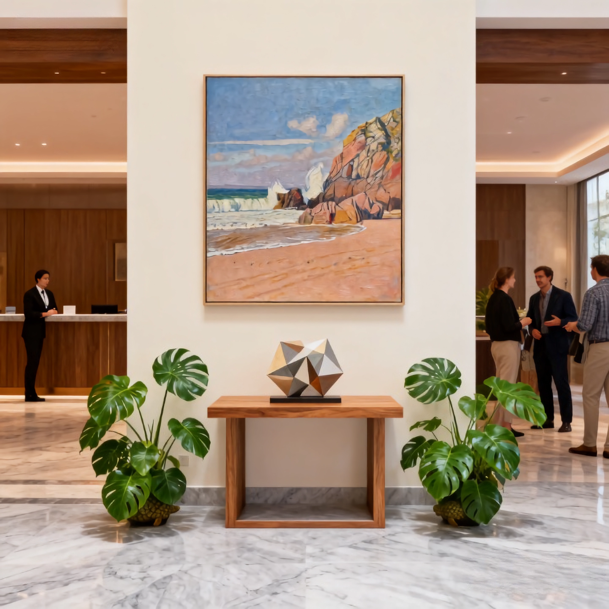 Fold of the Crust - oil painting print By Anson Ang HK