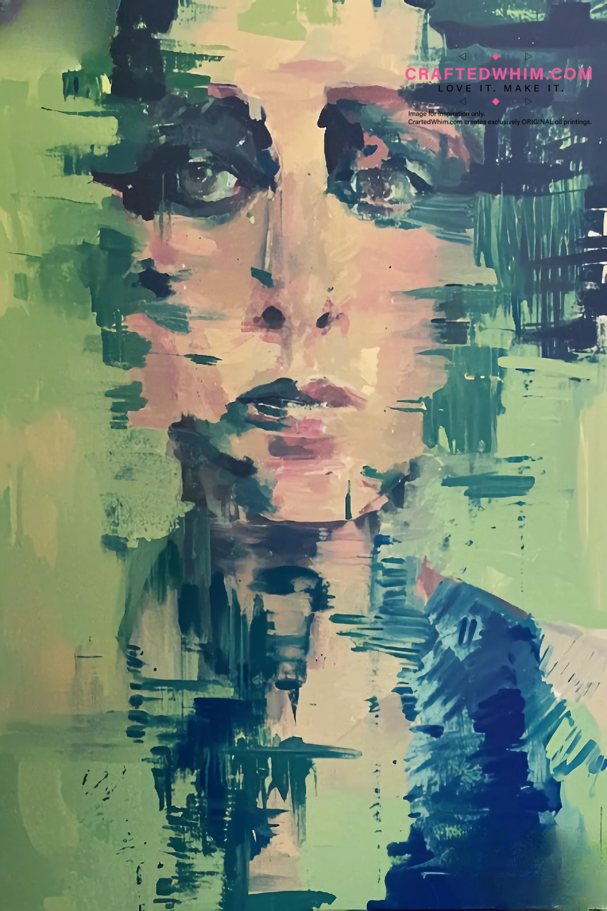 Folds of Time - oil painting print By Anson Ang HK