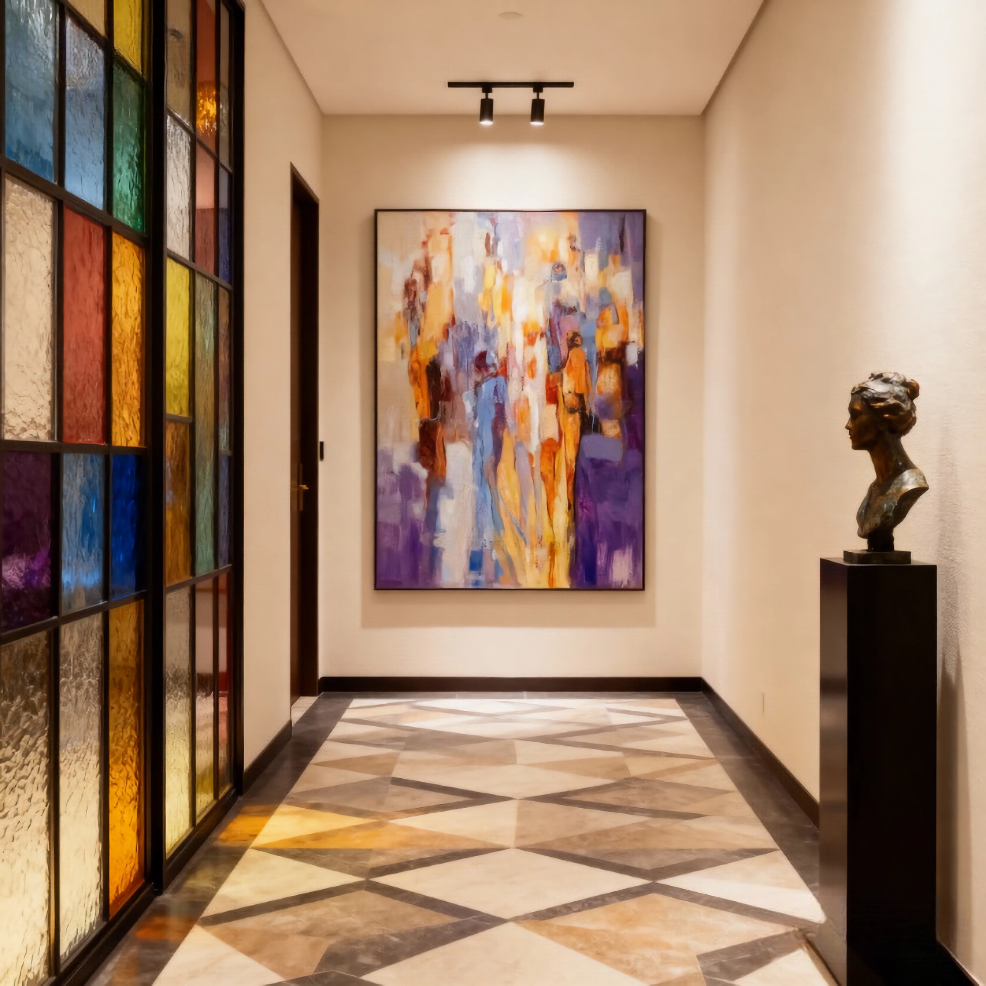 Fractal Amnesia - oil painting print By Anson Ang HK