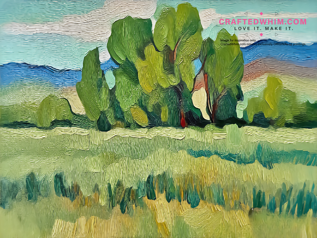 Frequency of Dendral Speech - oil painting print By Anson Ang HK