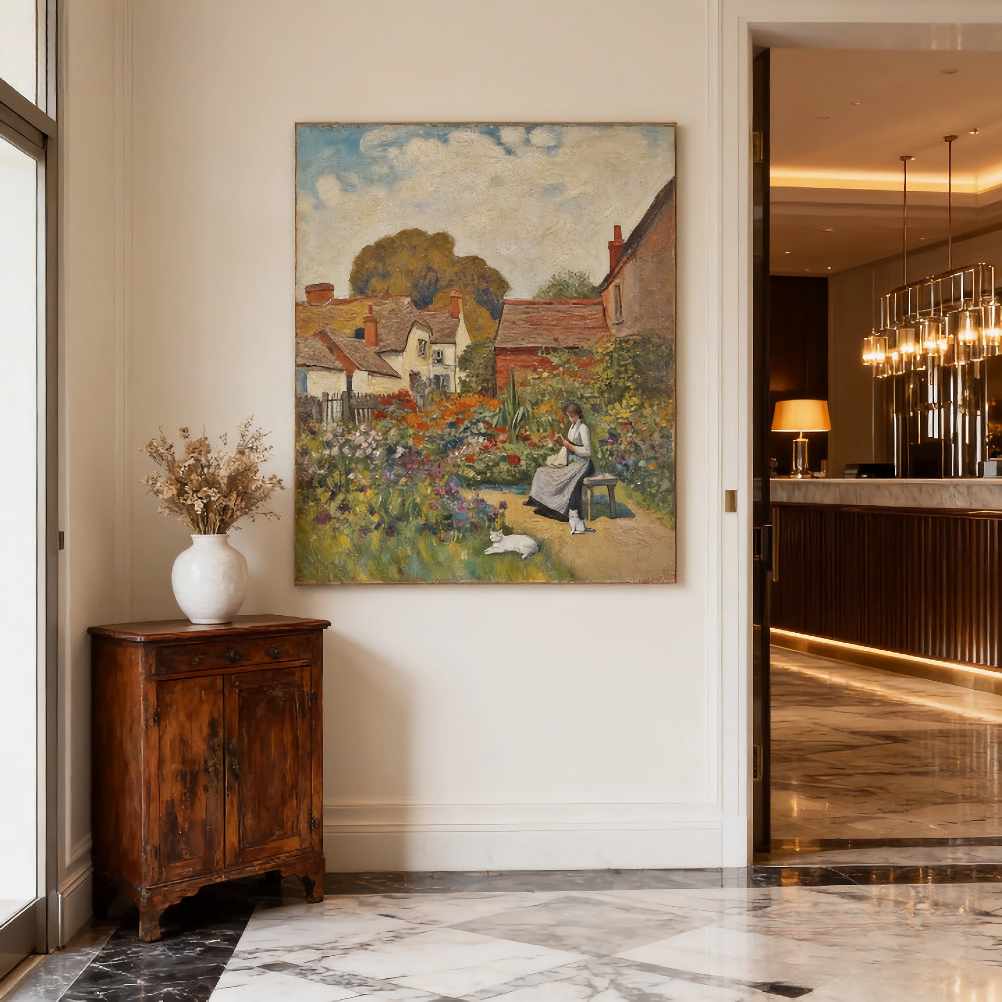 Gentle Fading Glaze - oil painting print By Anson Ang HK