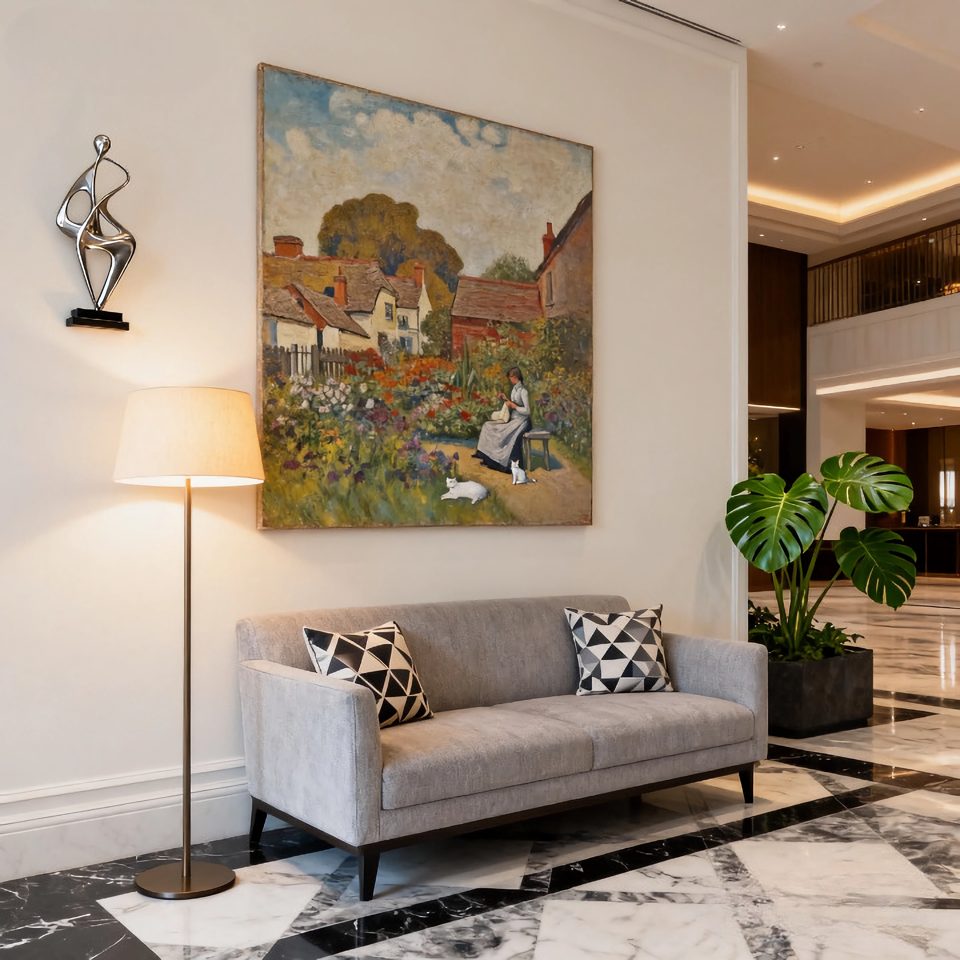 Gentle Fading Glaze - oil painting print By Anson Ang HK