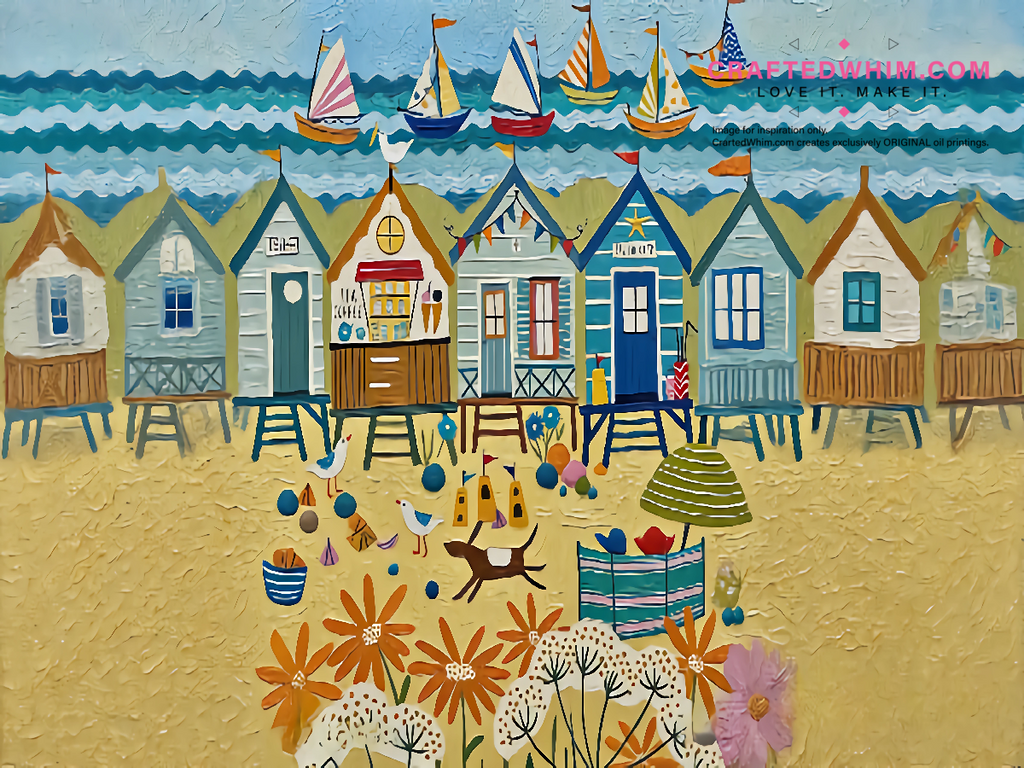 Geometric Chaos of the Wild - oil painting print By Anson Ang HK