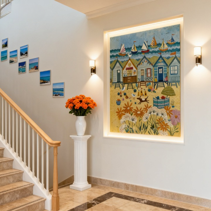 Geometric Chaos of the Wild - oil painting print By Anson Ang HK