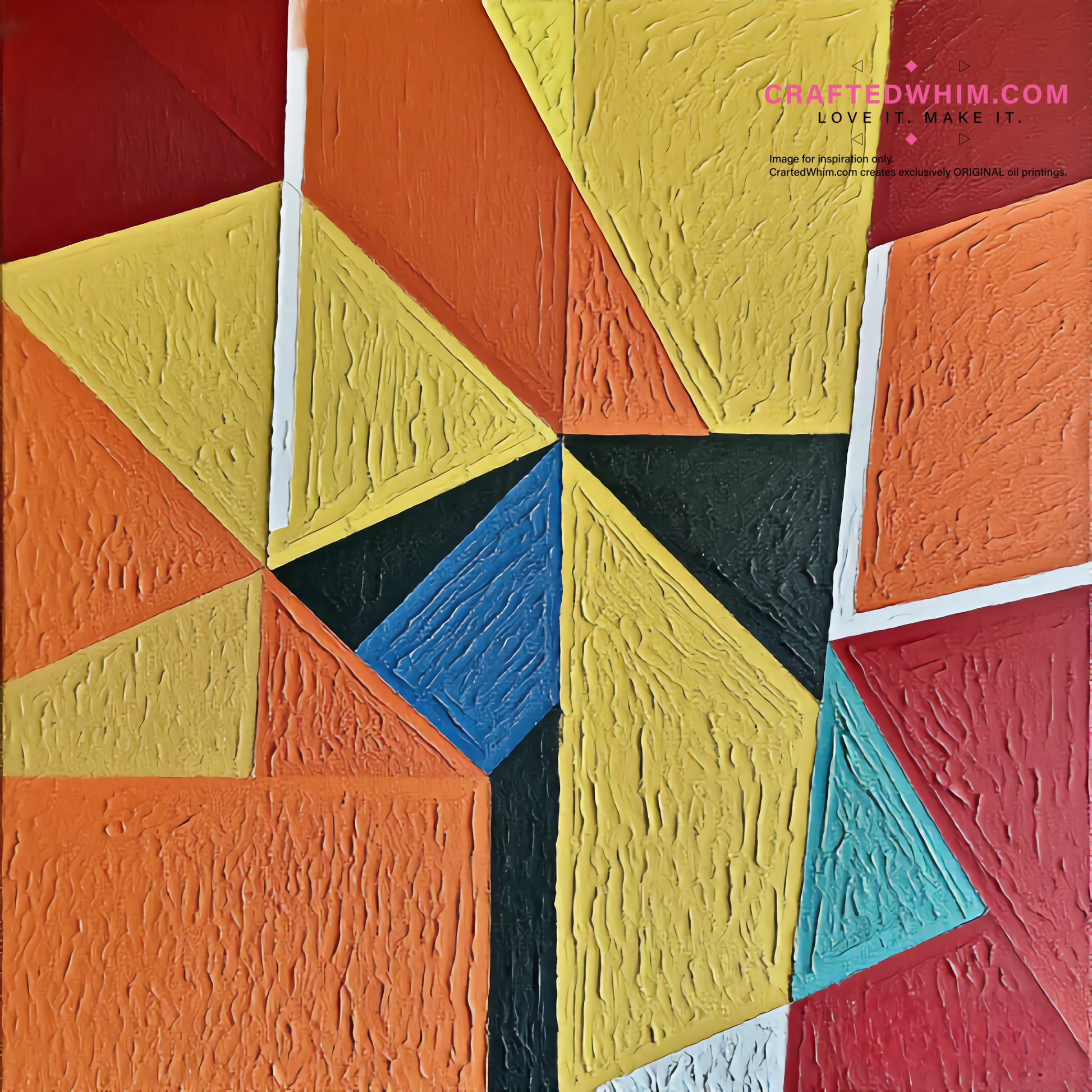 Geometry of Awakening - oil painting print By Anson Ang HK