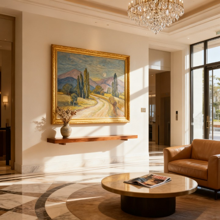 Geometry of the Granary - oil painting print By Anson Ang HK