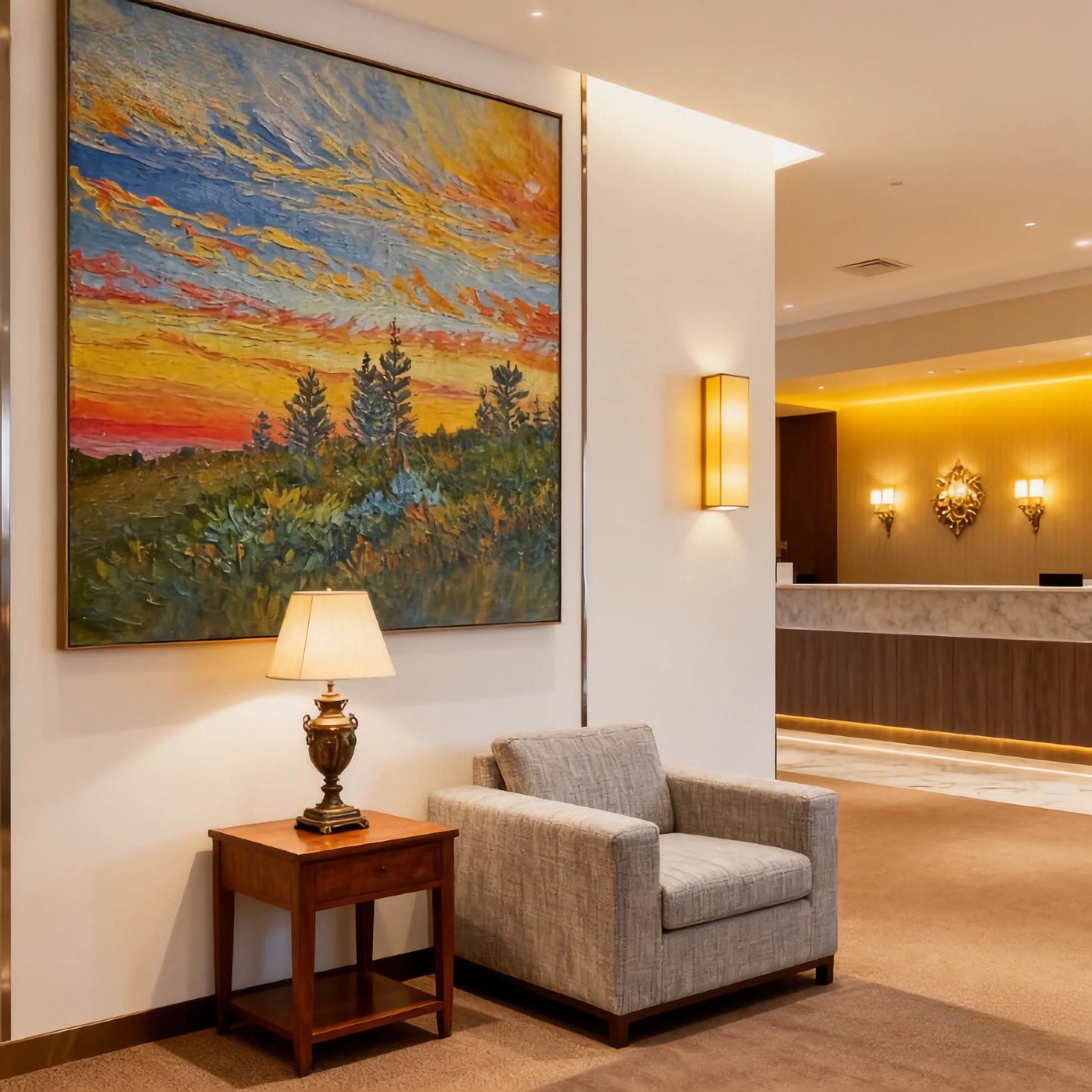 Geometry of the Halo - oil painting print By Anson Ang HK