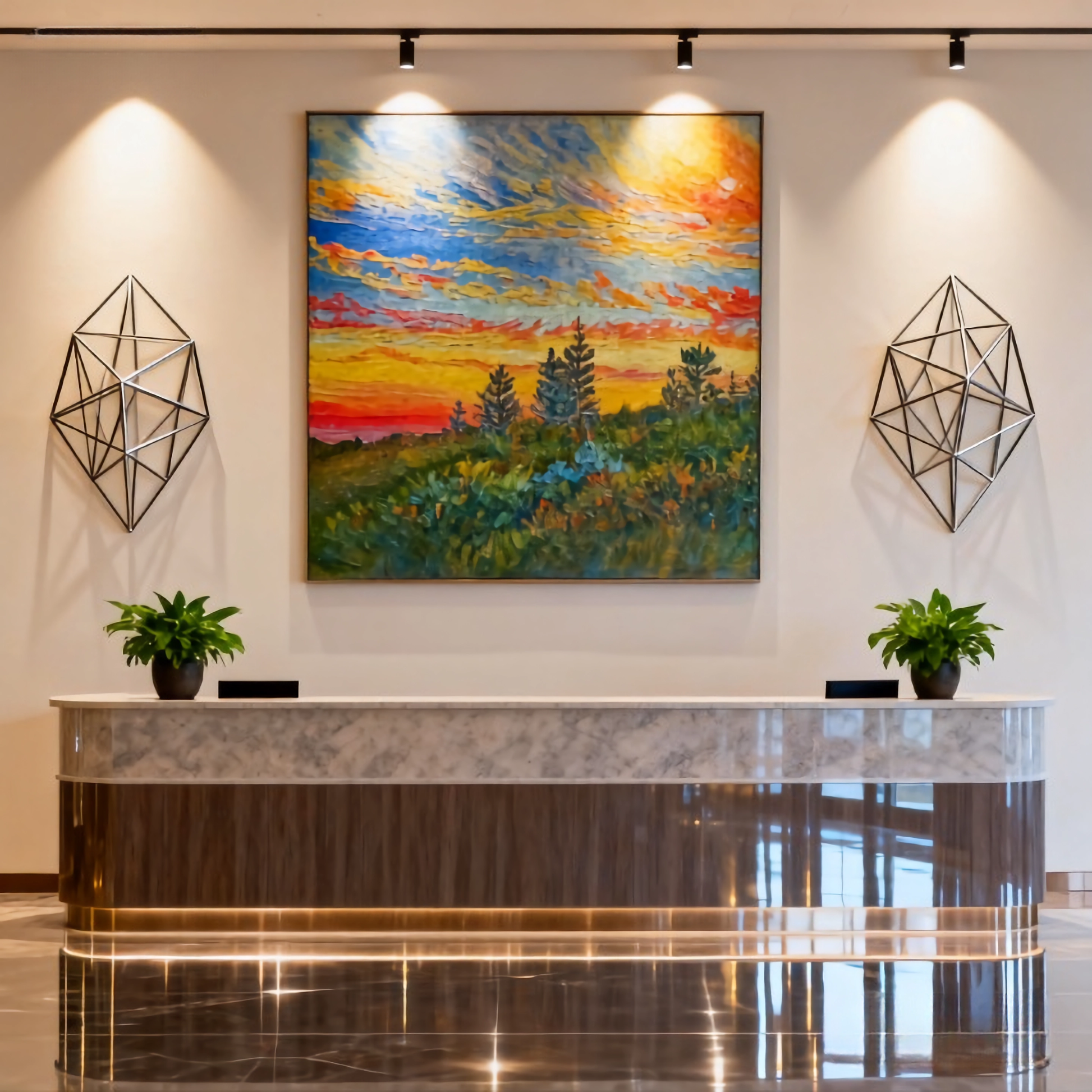 Geometry of the Halo - oil painting print By Anson Ang HK