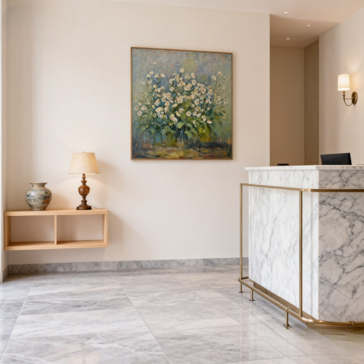 Glazed White Meditation - oil painting print By Anson Ang HK