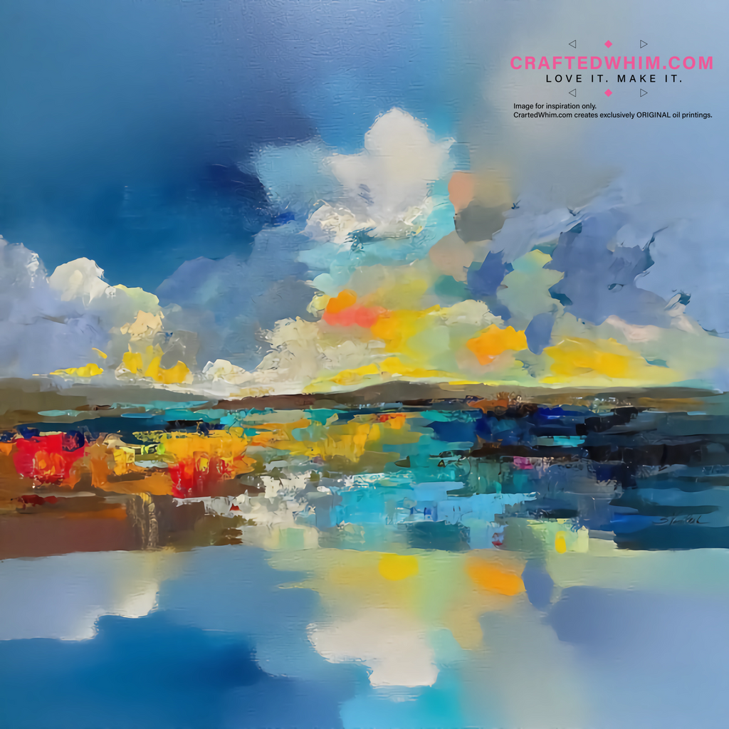 Glimmer from the Other Shore - oil painting print By Anson Ang HK