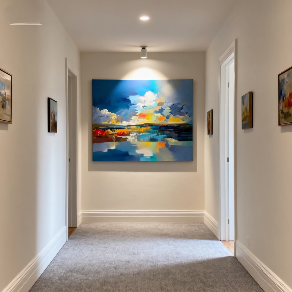 Glimmer from the Other Shore - oil painting print By Anson Ang HK