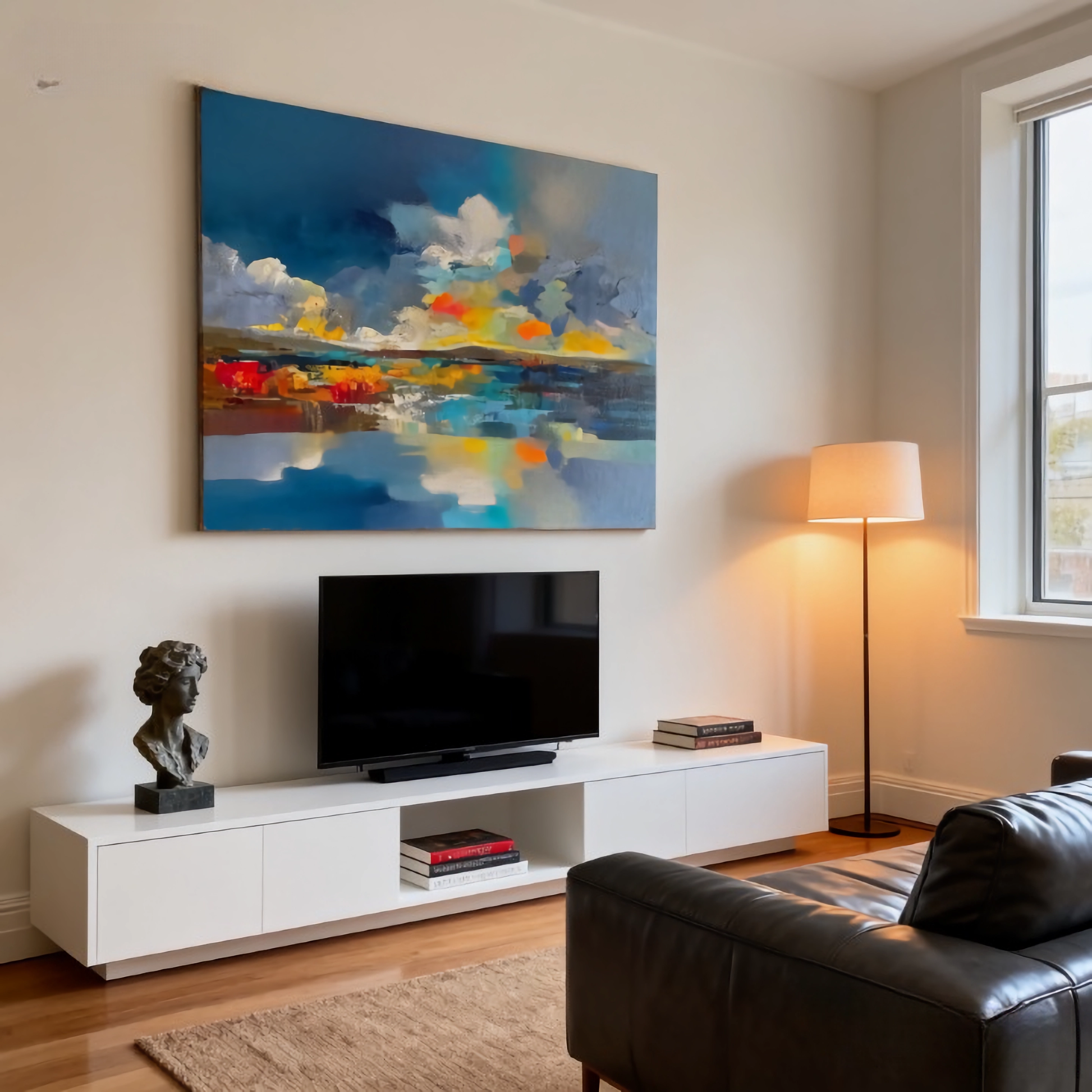 Glimmer from the Other Shore - oil painting print By Anson Ang HK