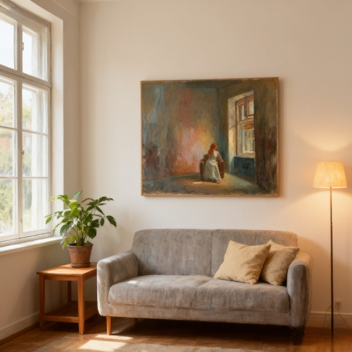 Glimpses of Light - oil painting print By Anson Ang HK