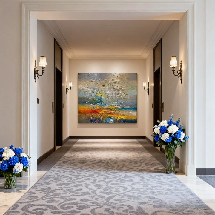 Golden Calculus of Rice Waves - oil painting print By Anson Ang HK