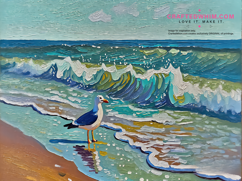 Gravitational Psalm of the Tide - oil painting print By Anson Ang HK