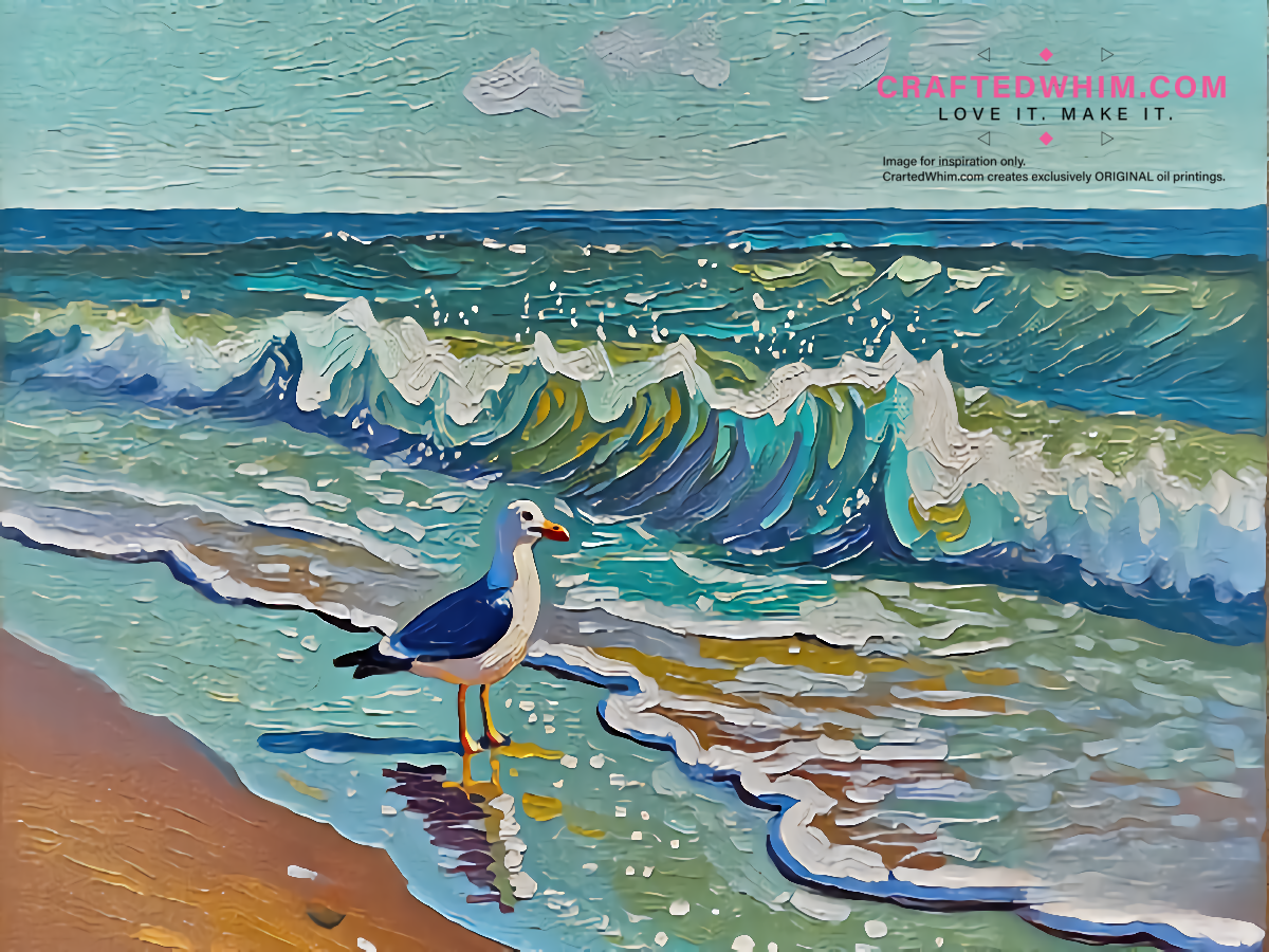 Gravitational Psalm of the Tide - oil painting print By Anson Ang HK