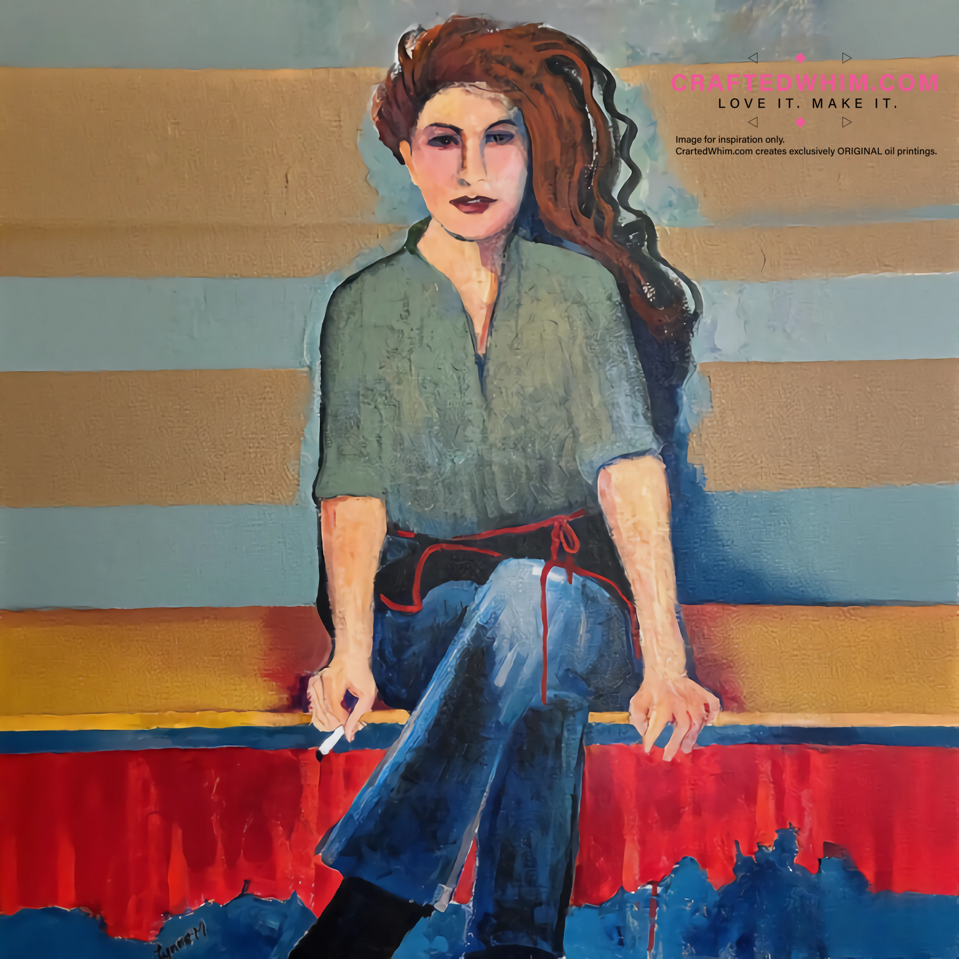 Ice Crystals Murmur - oil painting print By Anson Ang HK