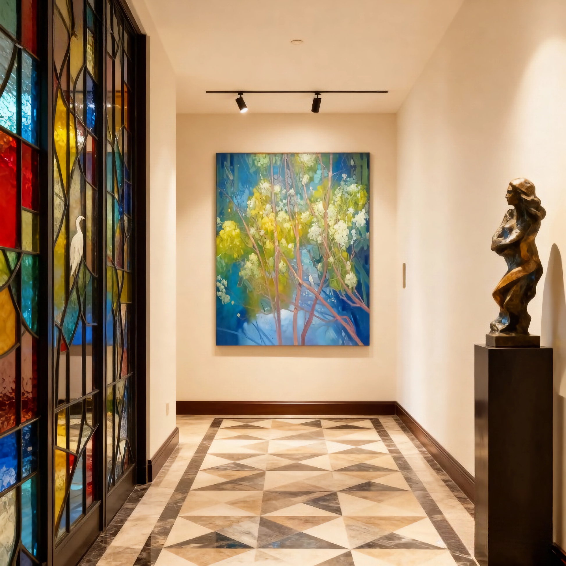 Ink Event Horizon - oil painting print By Anson Ang HK