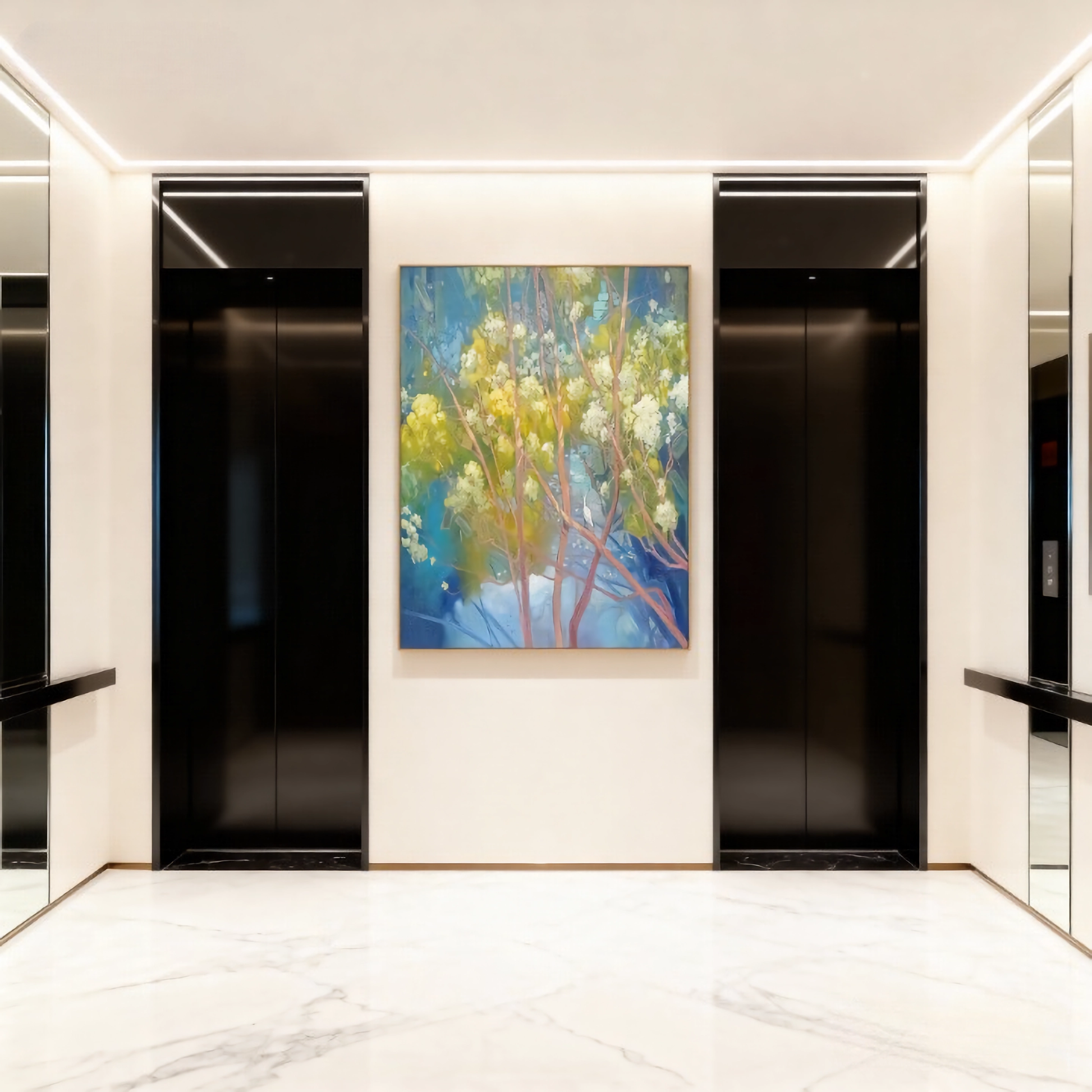 Ink Event Horizon - oil painting print By Anson Ang HK