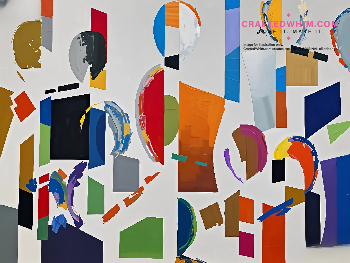 Jubilant Fragments - oil painting print By Anson Ang HK