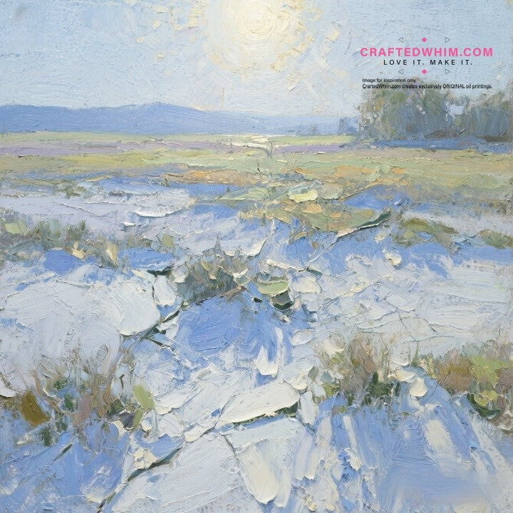 Lakeside Scenery - oil painting print By Anson Ang HK