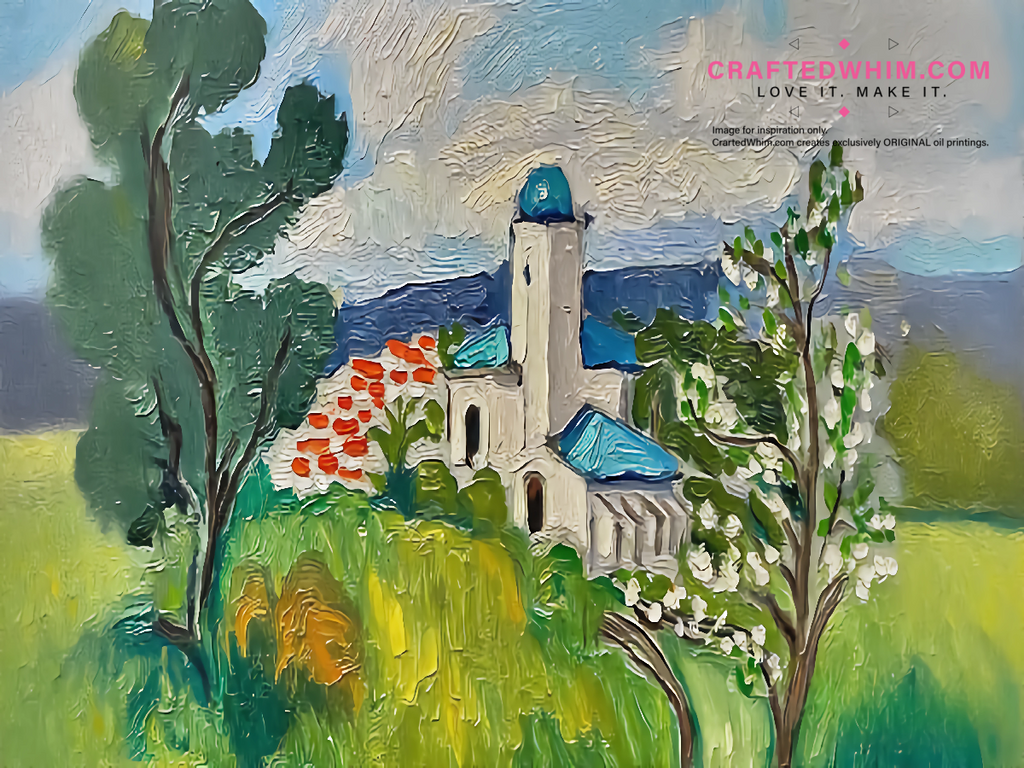 Landscape in Pursuit of Light - oil painting print By Anson Ang HK