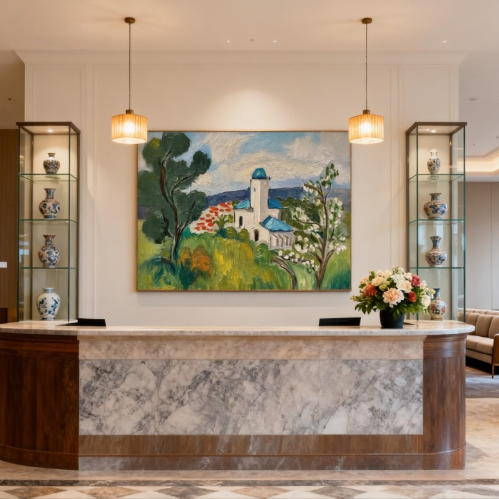 Landscape in Pursuit of Light - oil painting print By Anson Ang HK