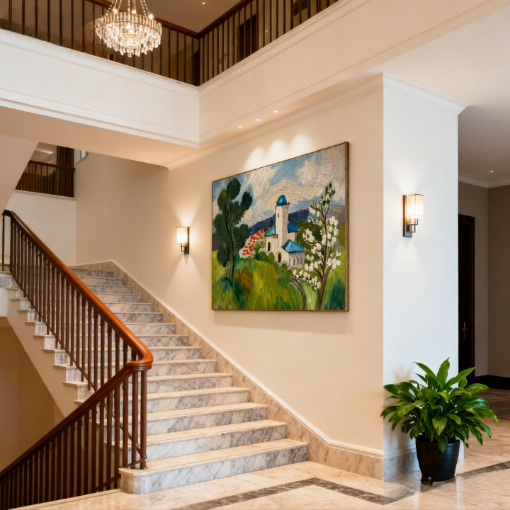 Landscape in Pursuit of Light - oil painting print By Anson Ang HK