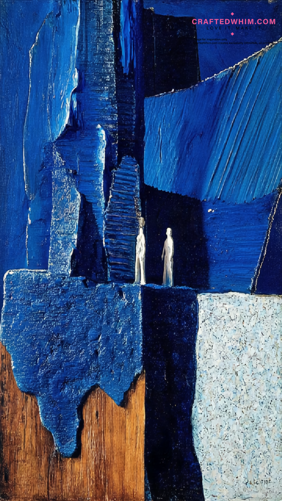 Lapis Silhouettes - oil painting print By Anson Ang HK