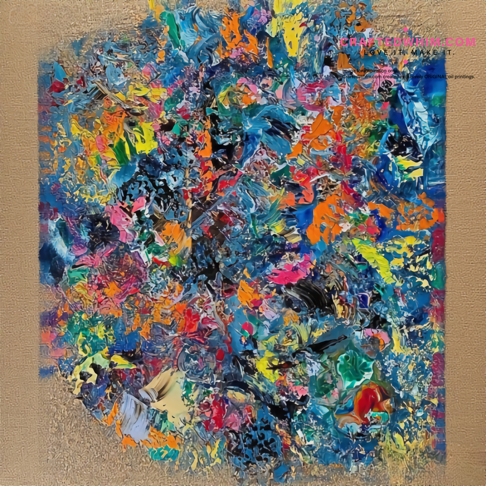 Layered Poetry - oil painting print By Anson Ang HK