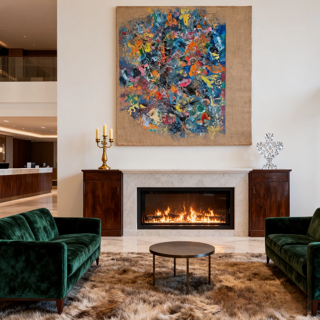 Layered Poetry - oil painting print By Anson Ang HK