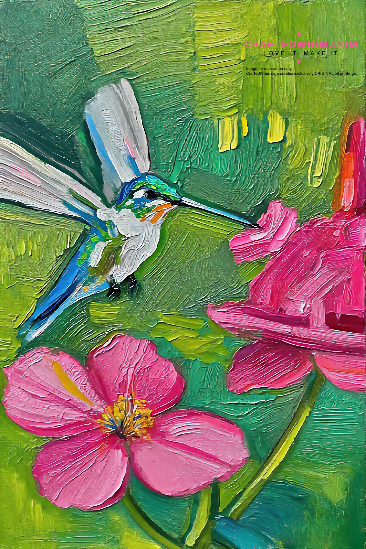 Liquefied Petals - oil painting print By Anson Ang HK