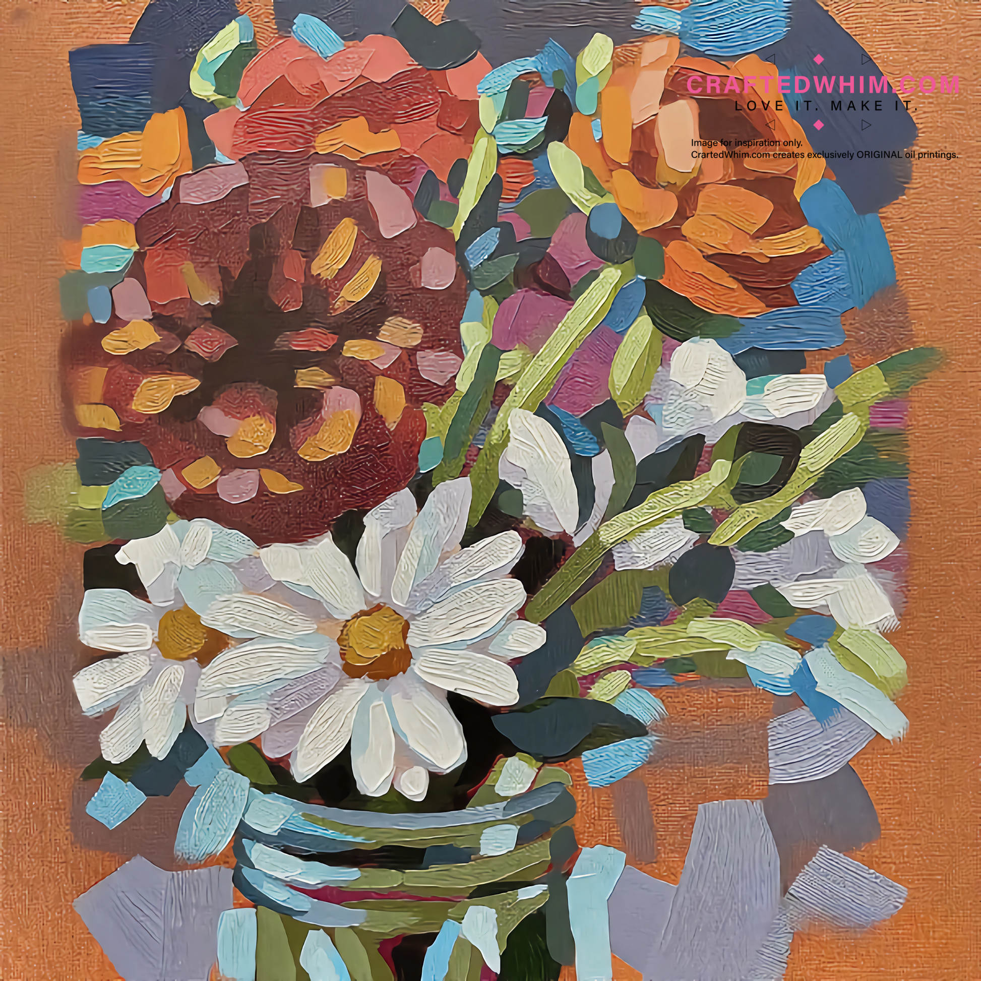 Logic of Blooming - oil painting print By Anson Ang HK