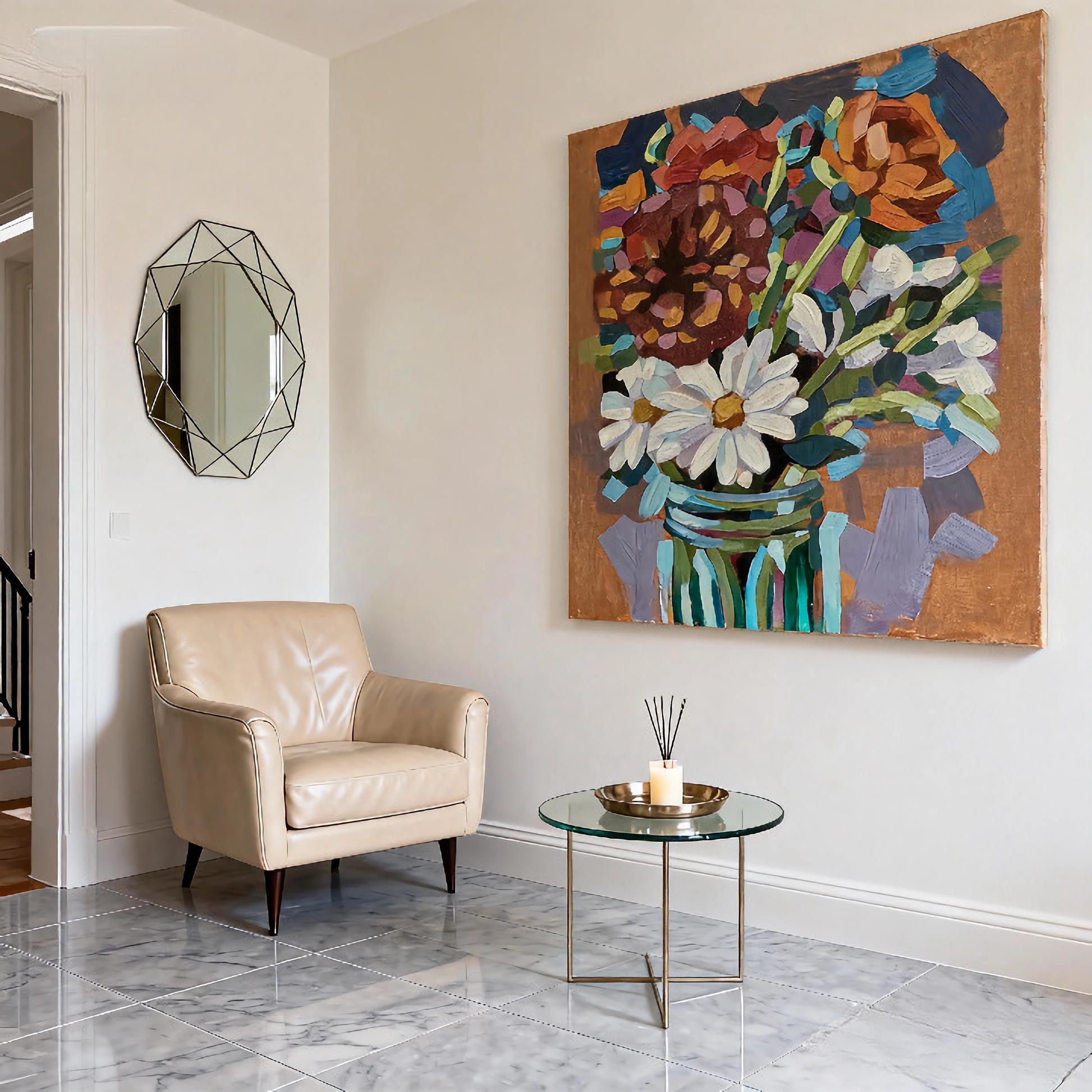 Logic of Blooming - oil painting print By Anson Ang HK