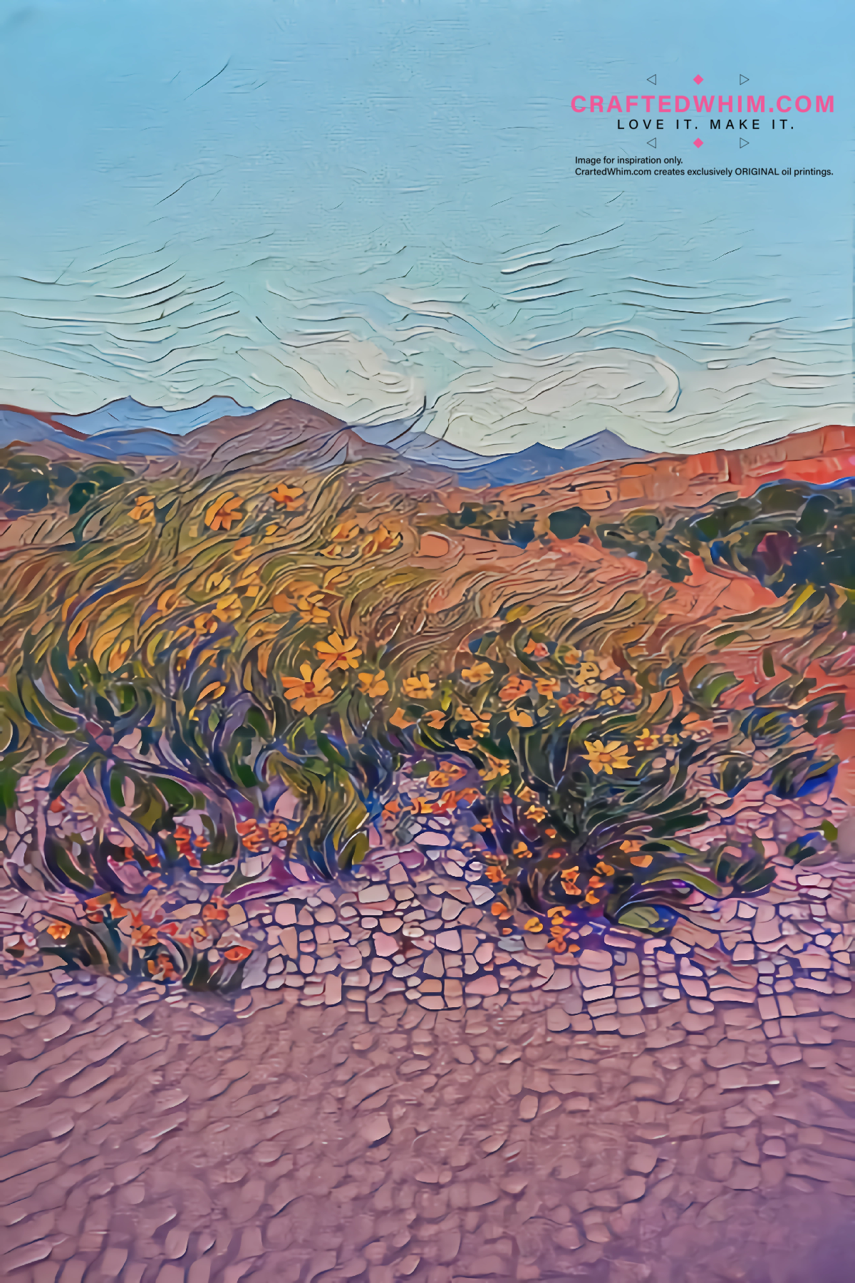 Matrix of Crops - oil painting print By Anson Ang HK