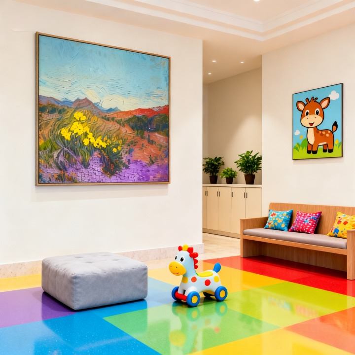 Matrix of Crops - oil painting print By Anson Ang HK