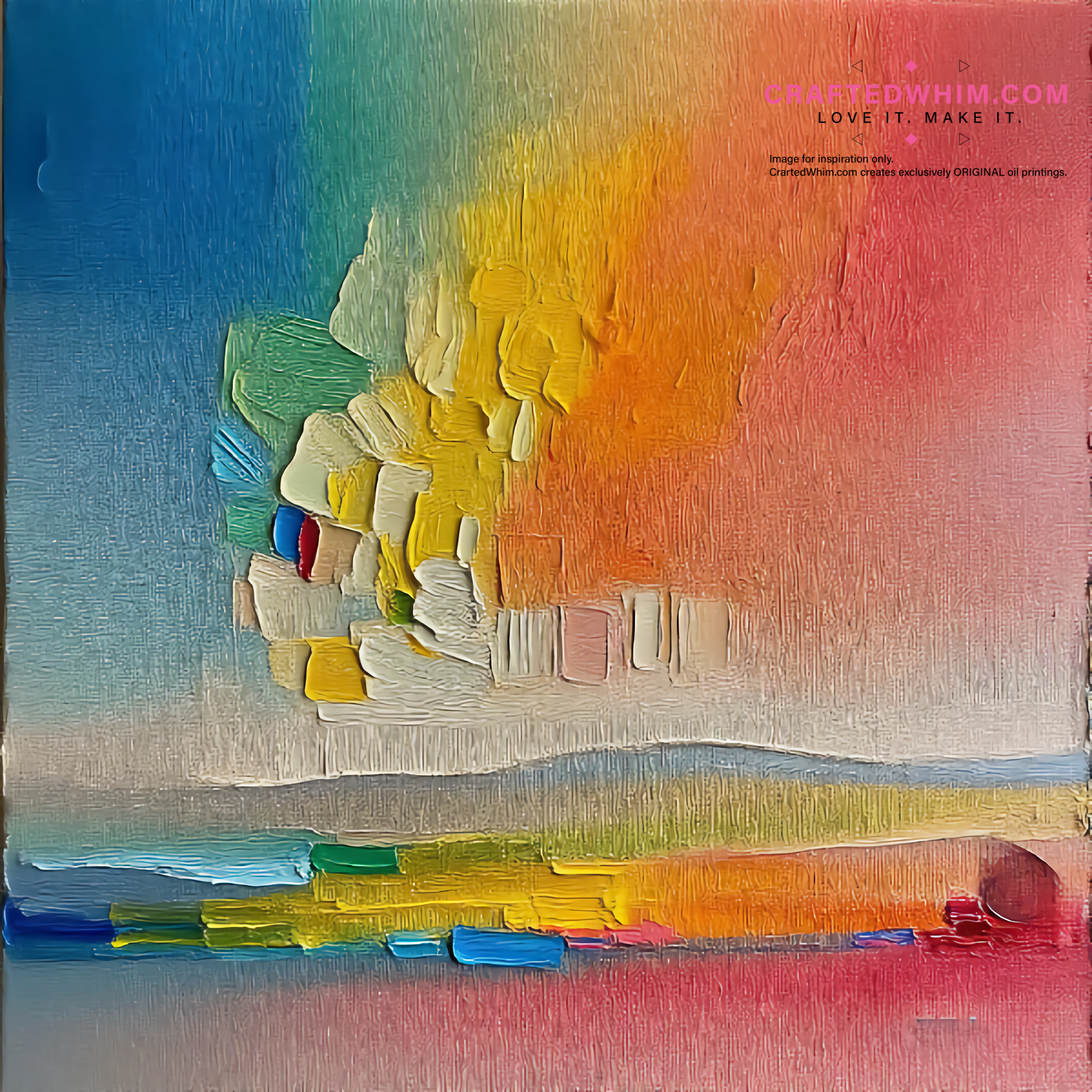 Melting Aurora - oil painting print By Anson Ang HK