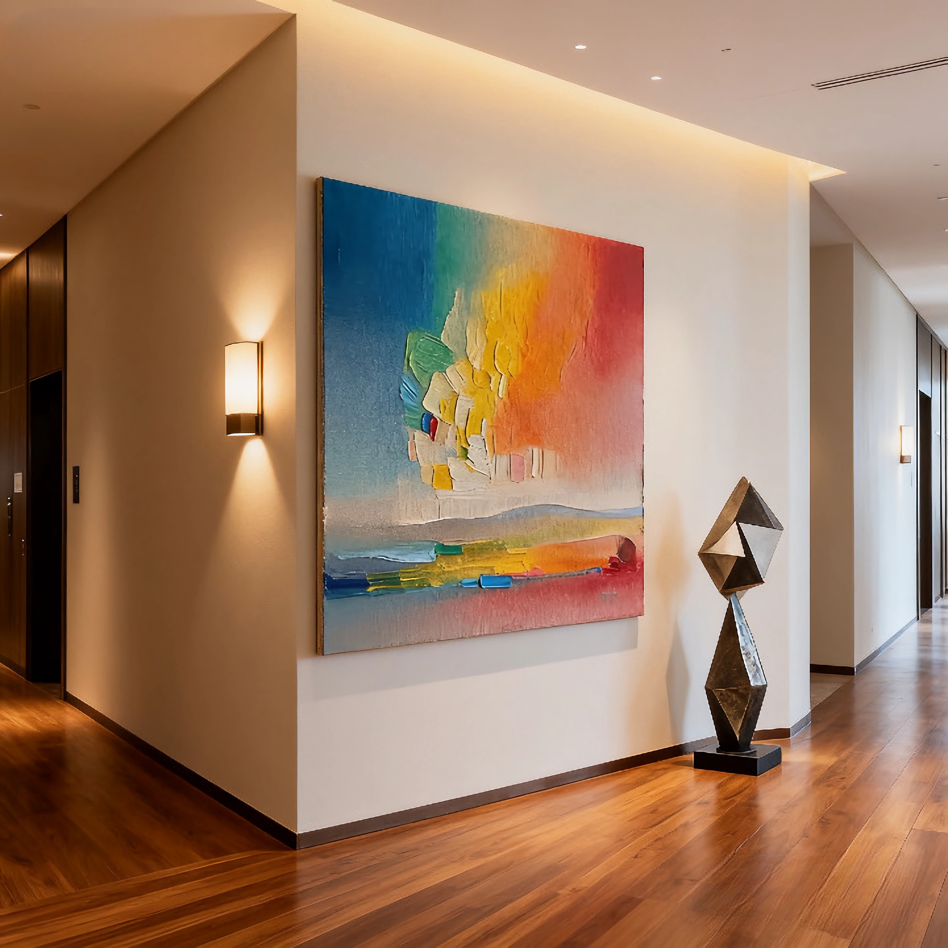 Melting Aurora - oil painting print By Anson Ang HK