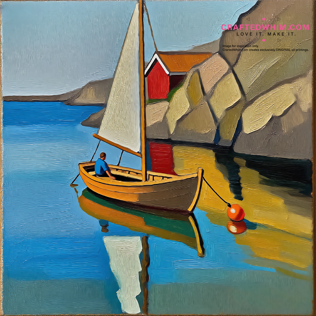 Metaphor of the Watershed - oil painting print By Anson Ang HK