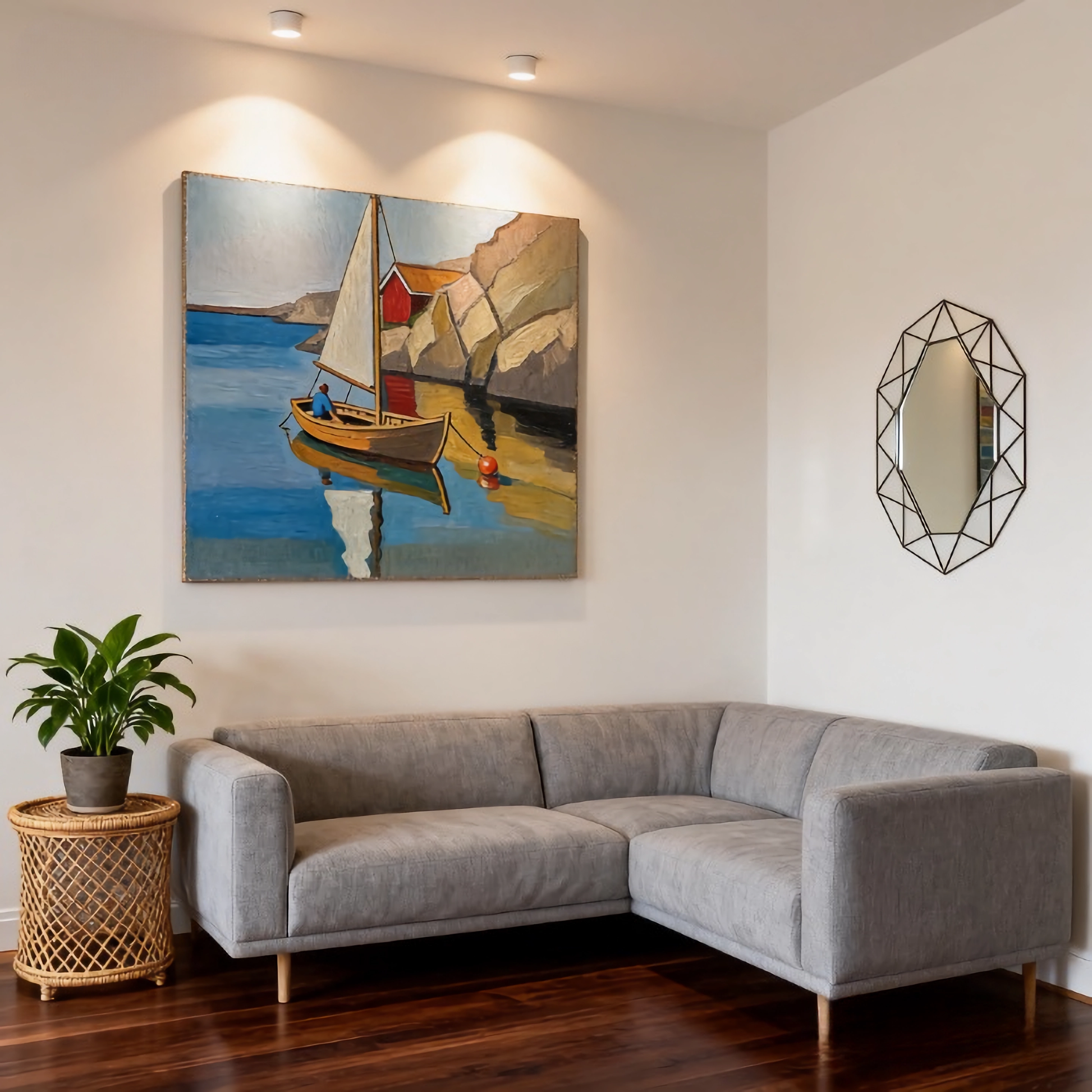 Metaphor of the Watershed - oil painting print By Anson Ang HK