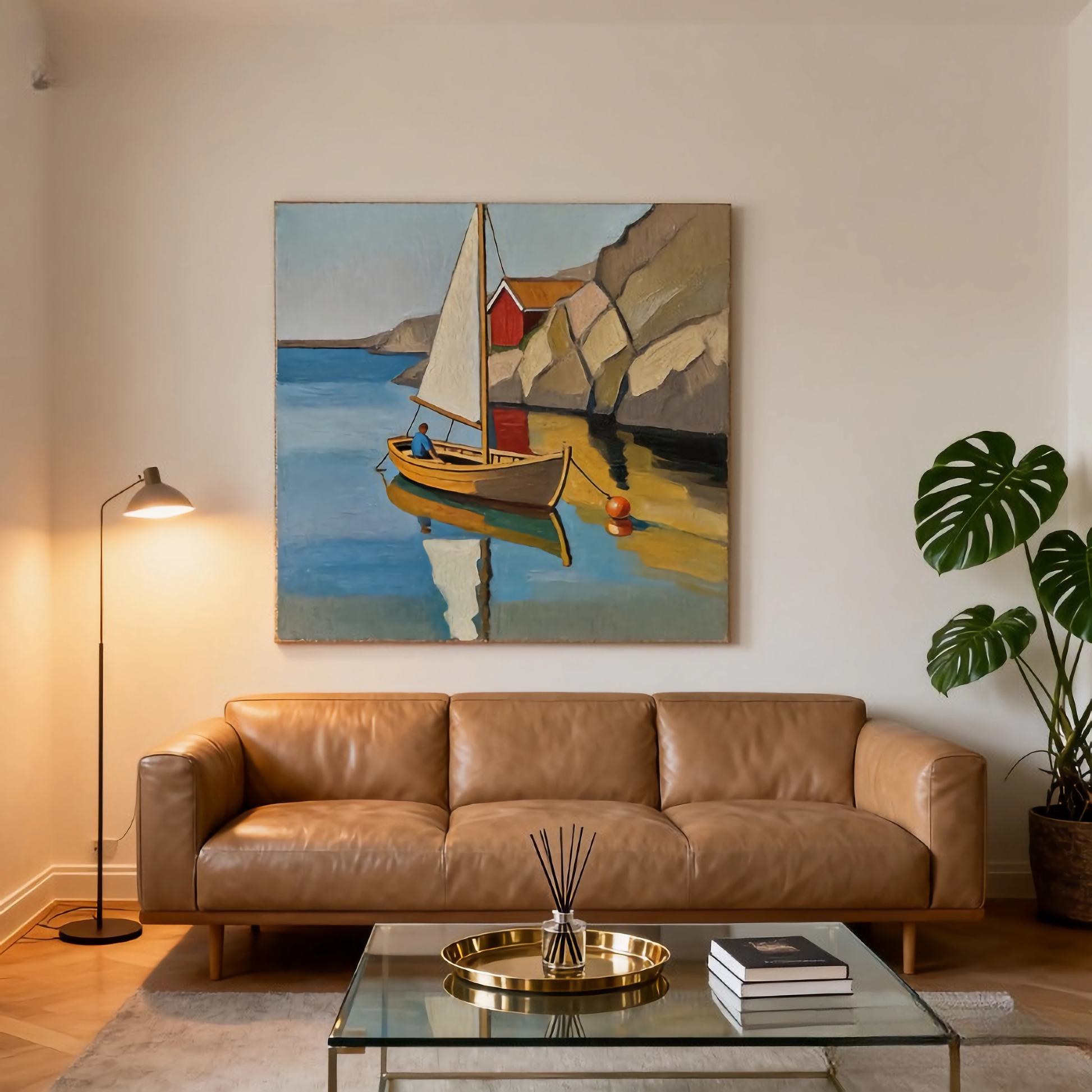 Metaphor of the Watershed - oil painting print By Anson Ang HK