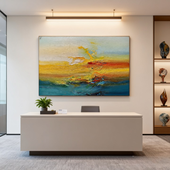 Misty Enigma Path - oil painting print By Anson Ang HK