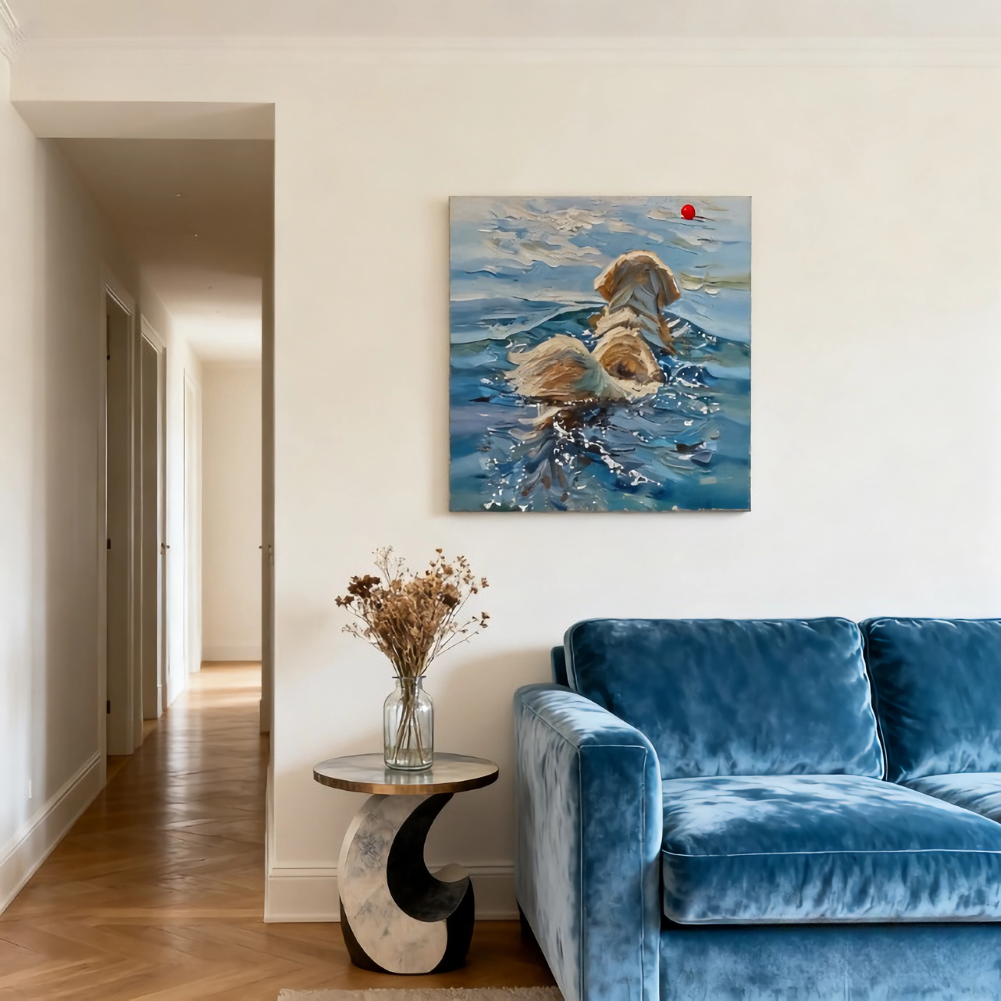 Narrative of the Unlit Side - oil painting print By Anson Ang HK