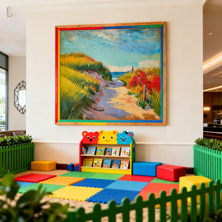 Noisy Isolation - oil painting print By Anson Ang HK