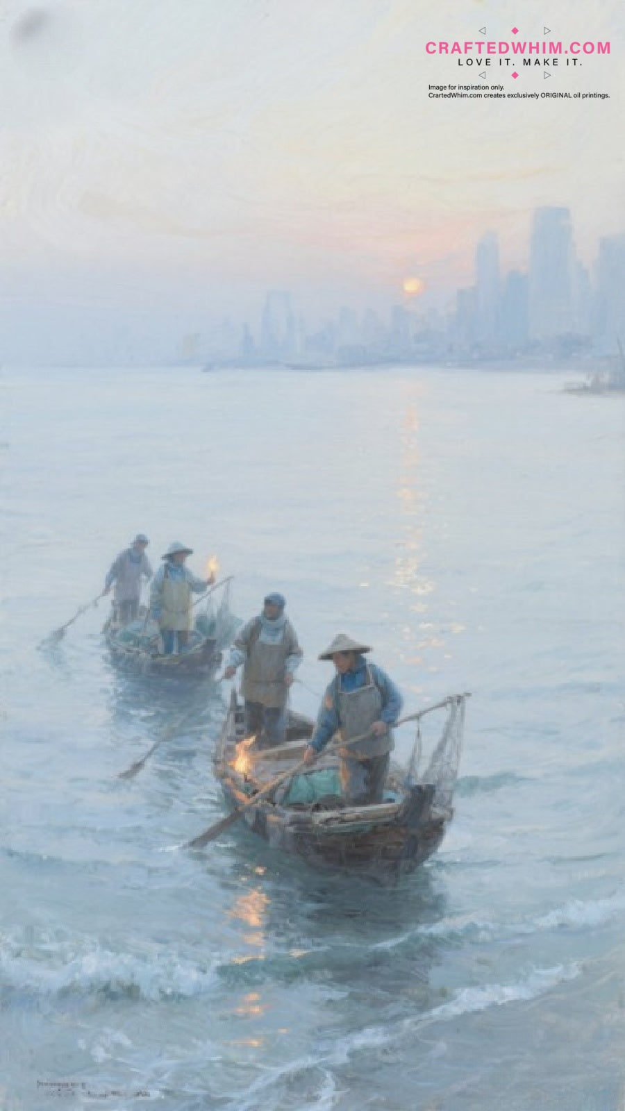 Ocean's Edge - oil painting print By Anson Ang HK