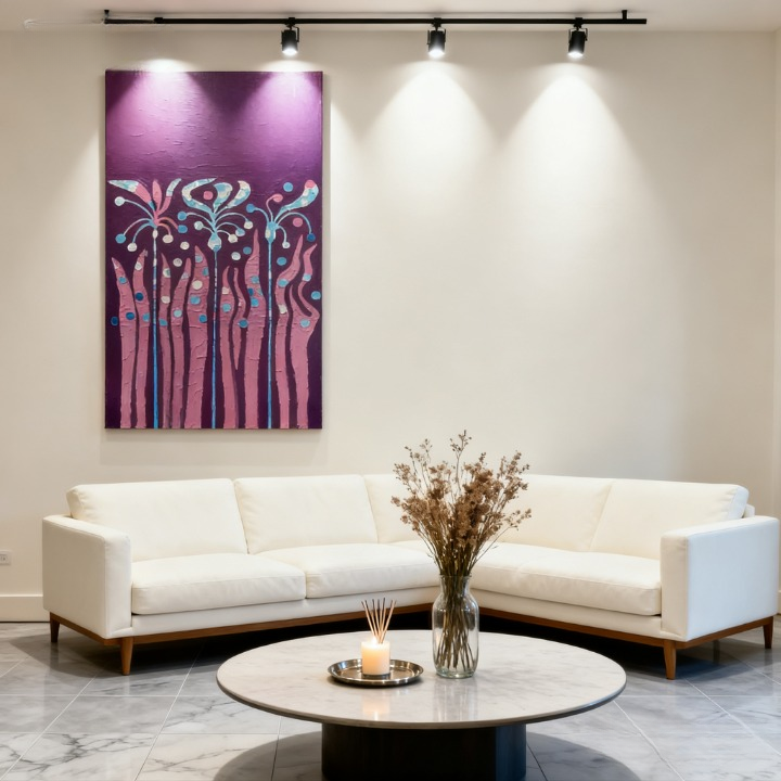 Peak of Loneliness - oil painting print By Anson Ang HK