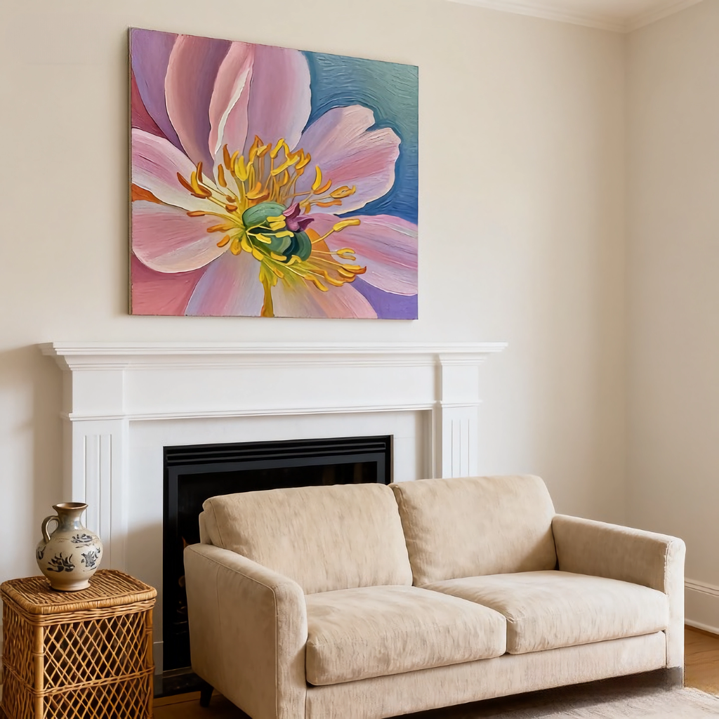Philosophy of Petals - oil painting print By Anson Ang HK