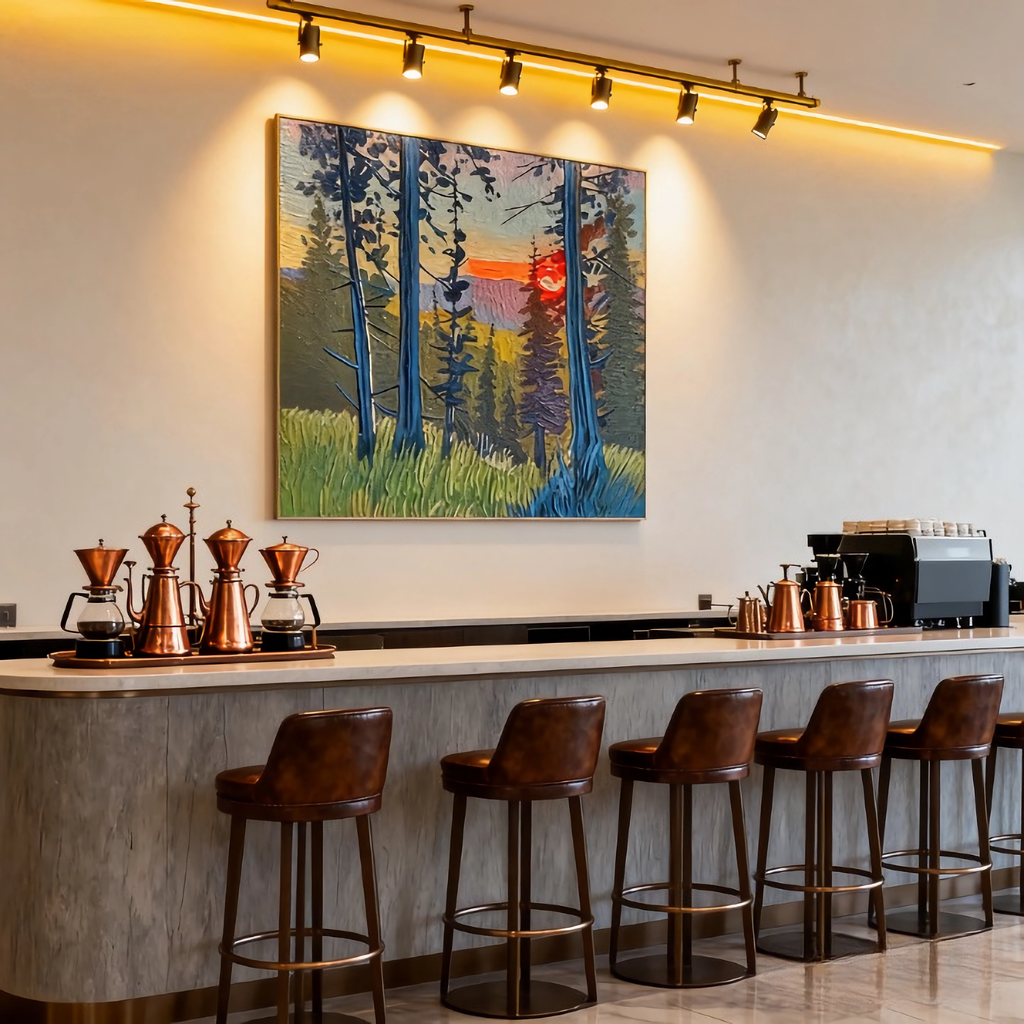 Play of Light and Shade - oil painting print By Anson Ang HK