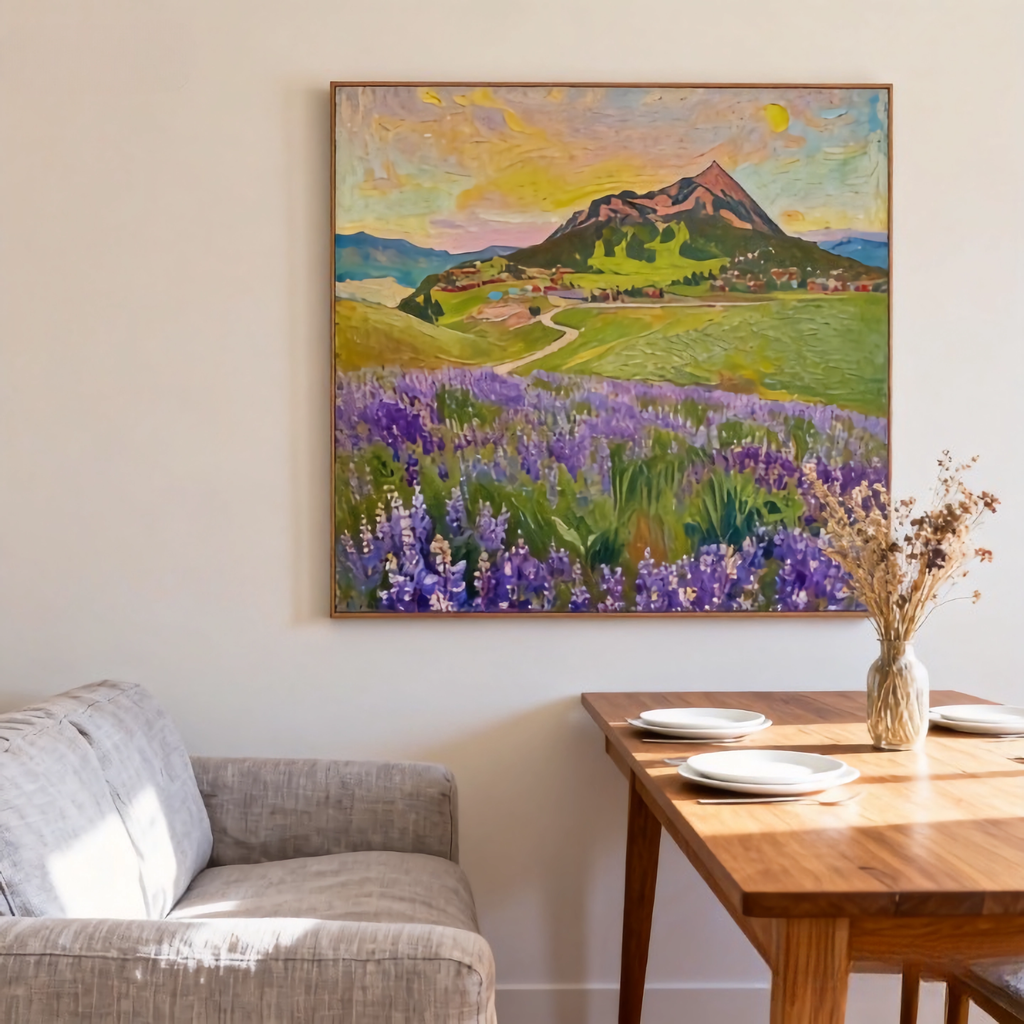 Poem in the Wind - oil painting print By Anson Ang HK