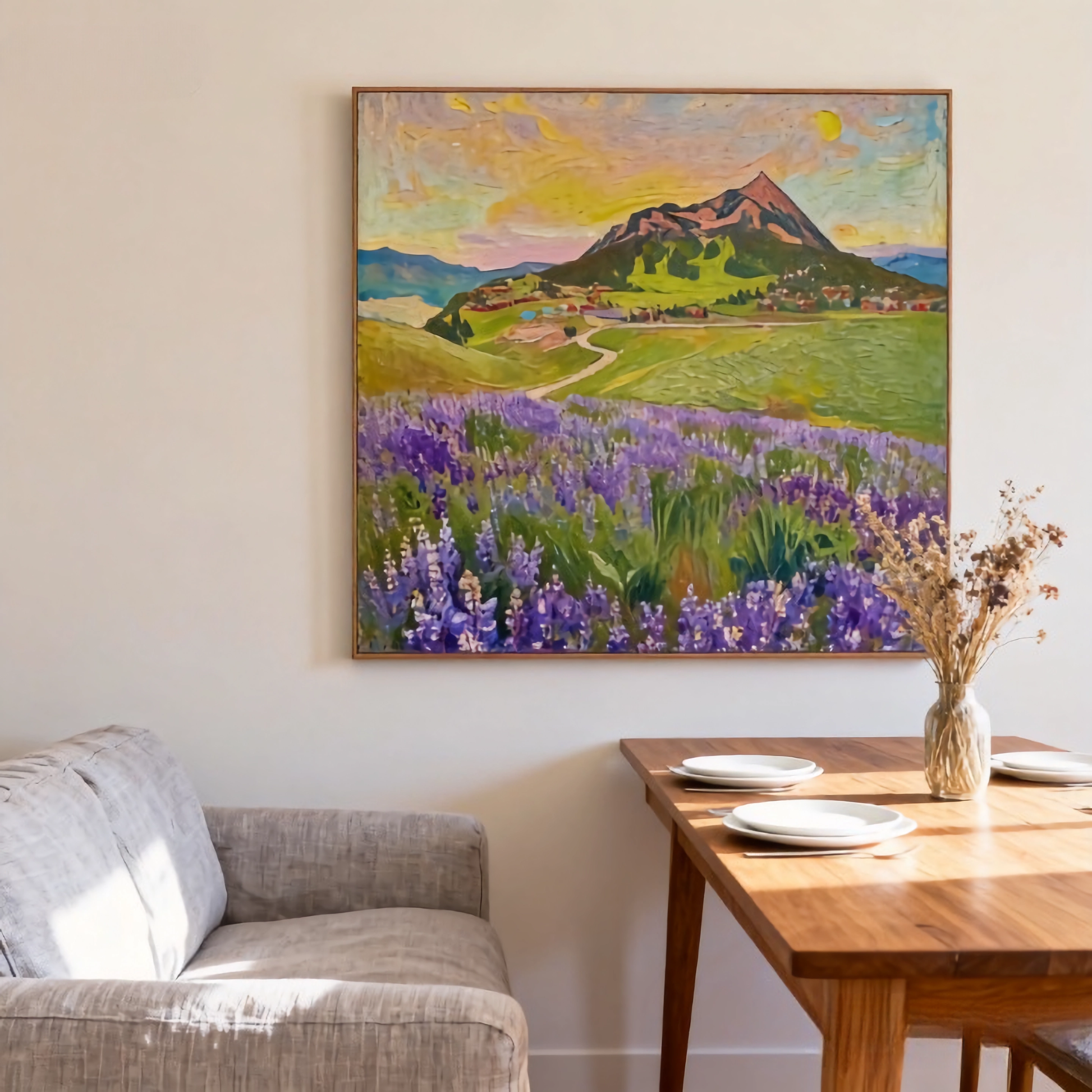 Poem in the Wind - oil painting print By Anson Ang HK